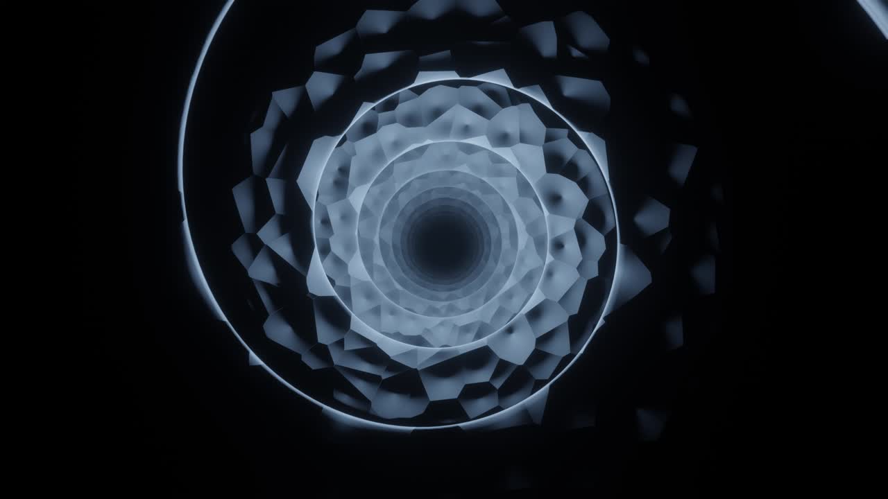 paso rápido de alta velocidad en una cueva abstracta