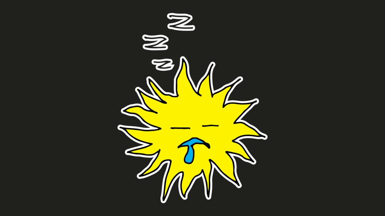 Kids drawing black Background with theme of sun