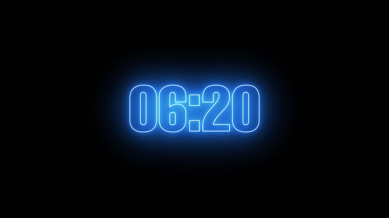 Neon Countdown Timer