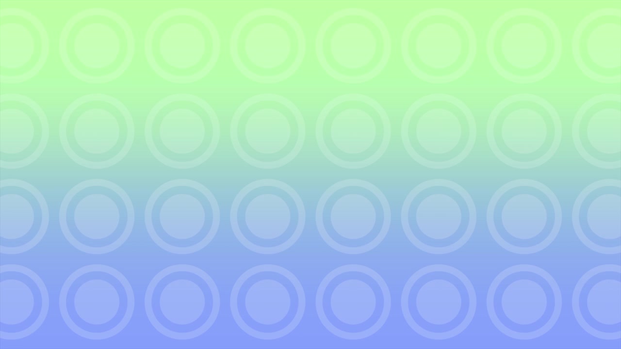 Gradient green and blue rings pattern