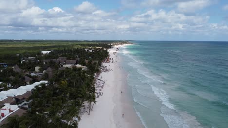 Luftaufnahme-Von-Tulum-Beach,-Mexiko