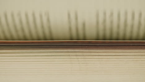 open book pages close up