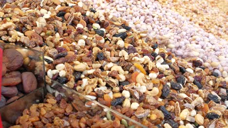 assorted dried fruits and nuts