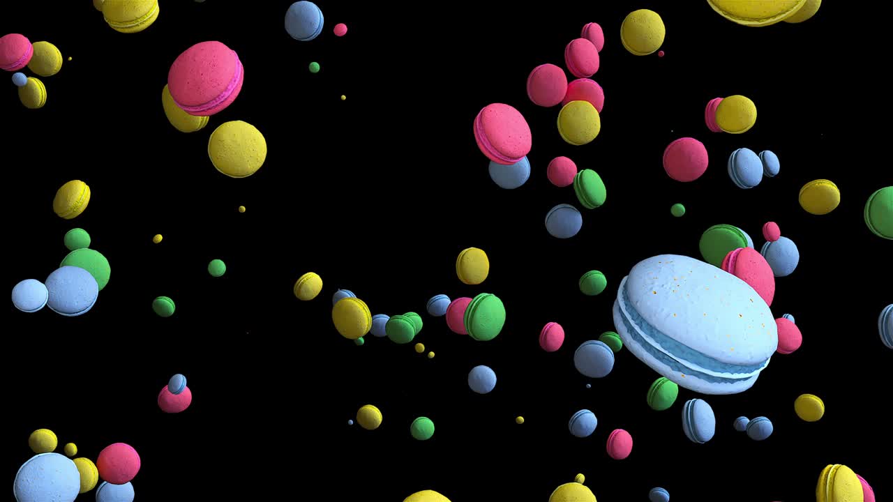 Rain of falling macaroons