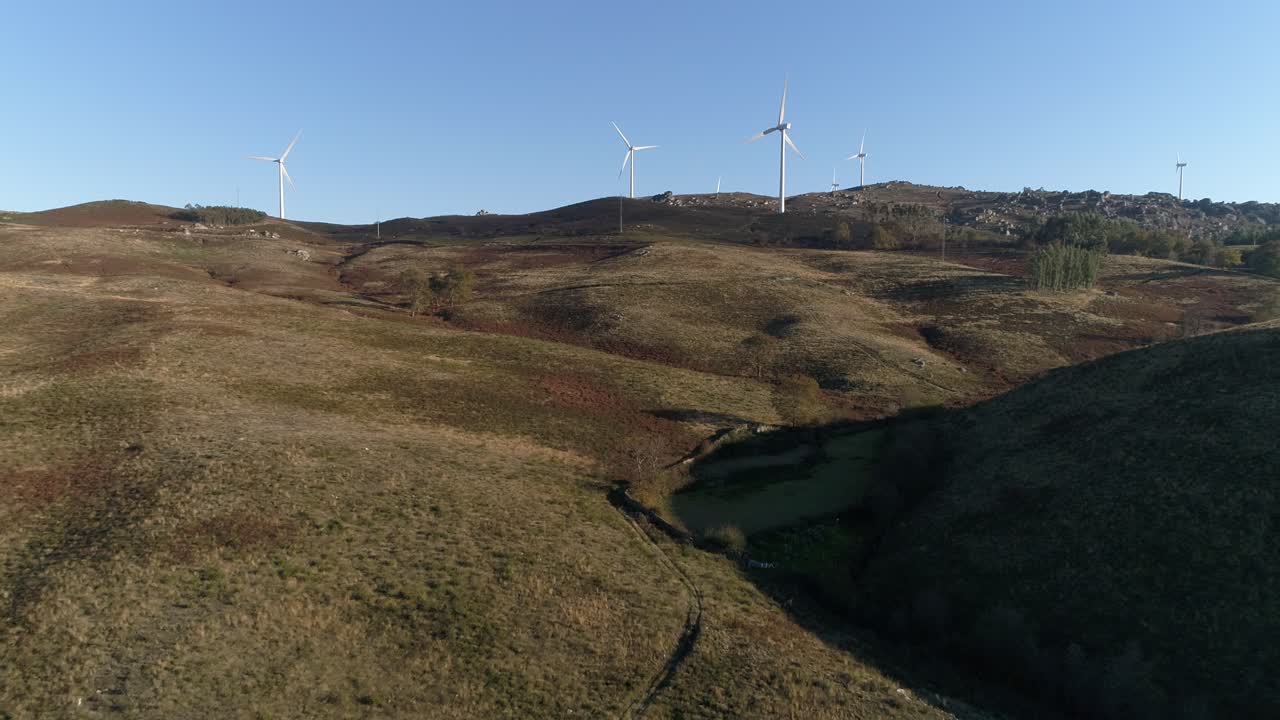 turbinas eólicas que producen energía alternativa