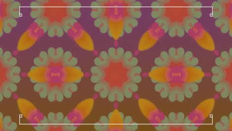 animation of kaleidoscope pattern moving on seamless loop on pink background