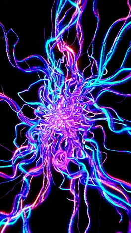 abstract glowing lines