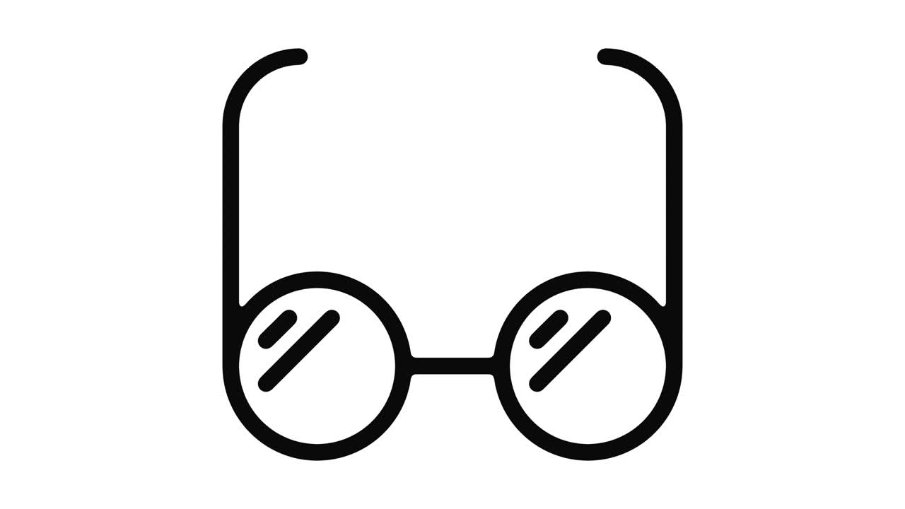 안경 라인 모션 그래픽