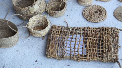 basketry from banana fiber weaved basket traditional basket making