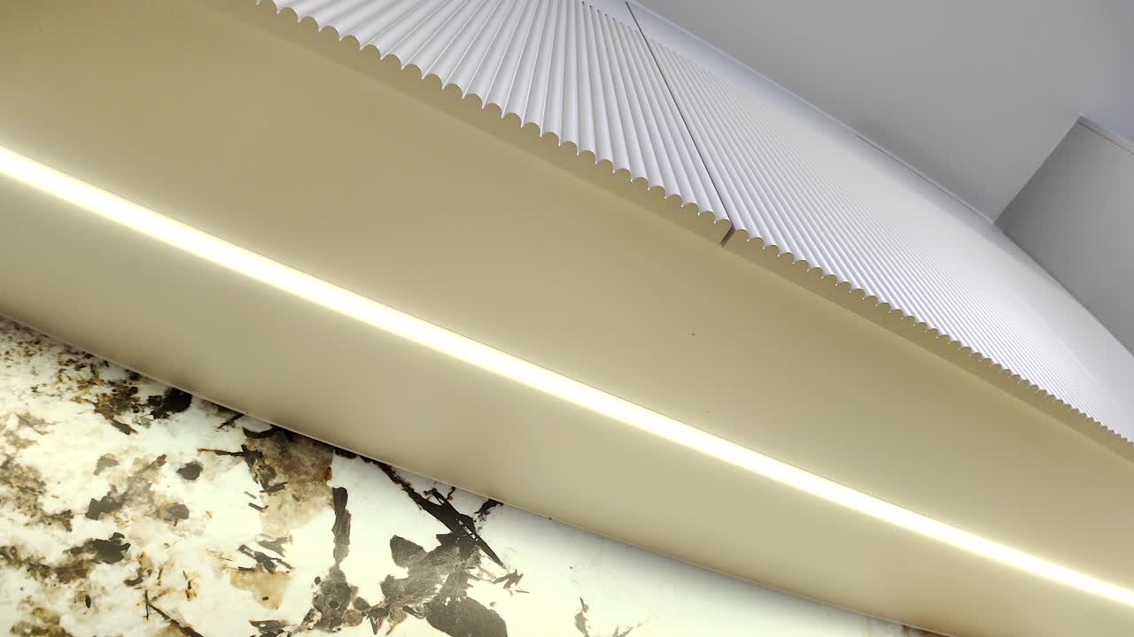 armarios de cocina modernos y grabados con iluminación led