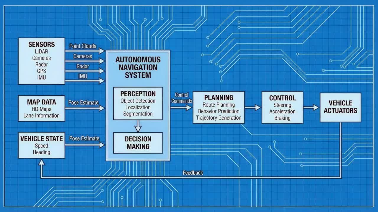Autonomous Navigation System Diagram