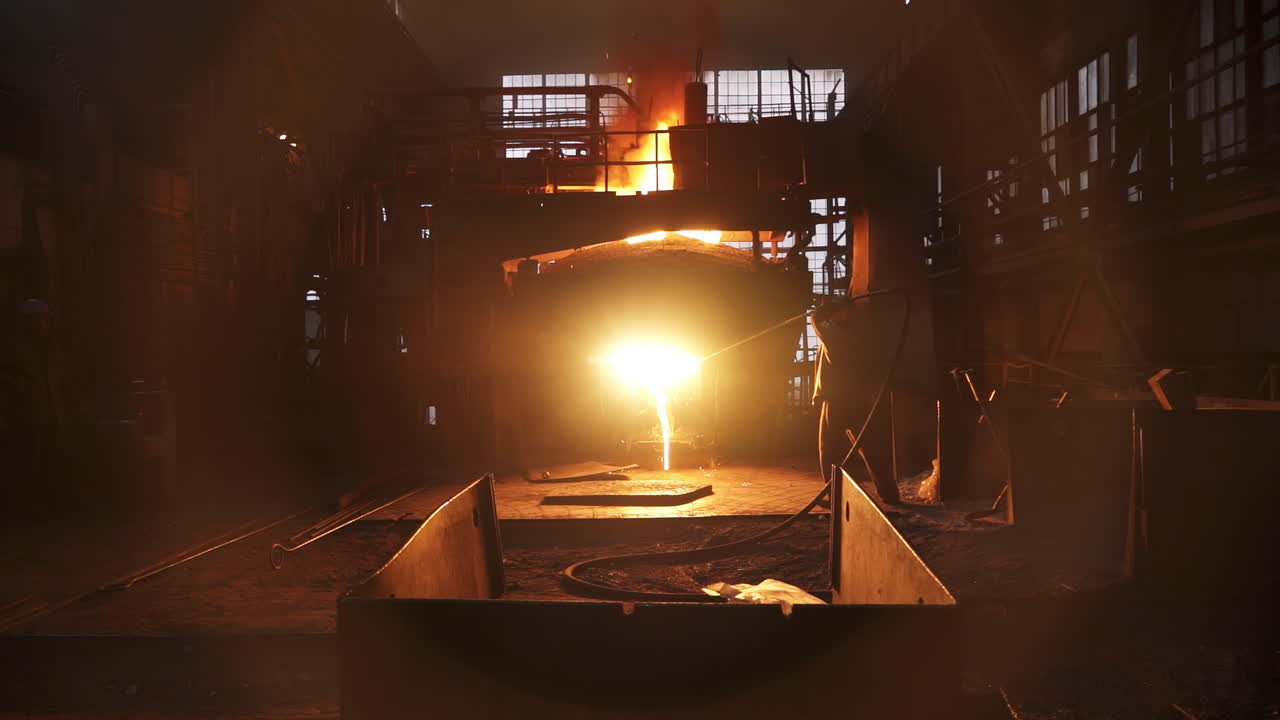 금속 주조 공장에서의 금속 주공 과정