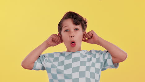boy making a silly face