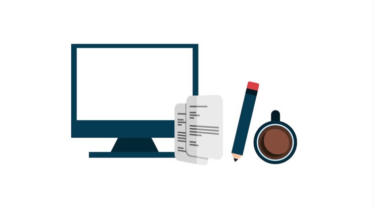 Office Workspace Illustration