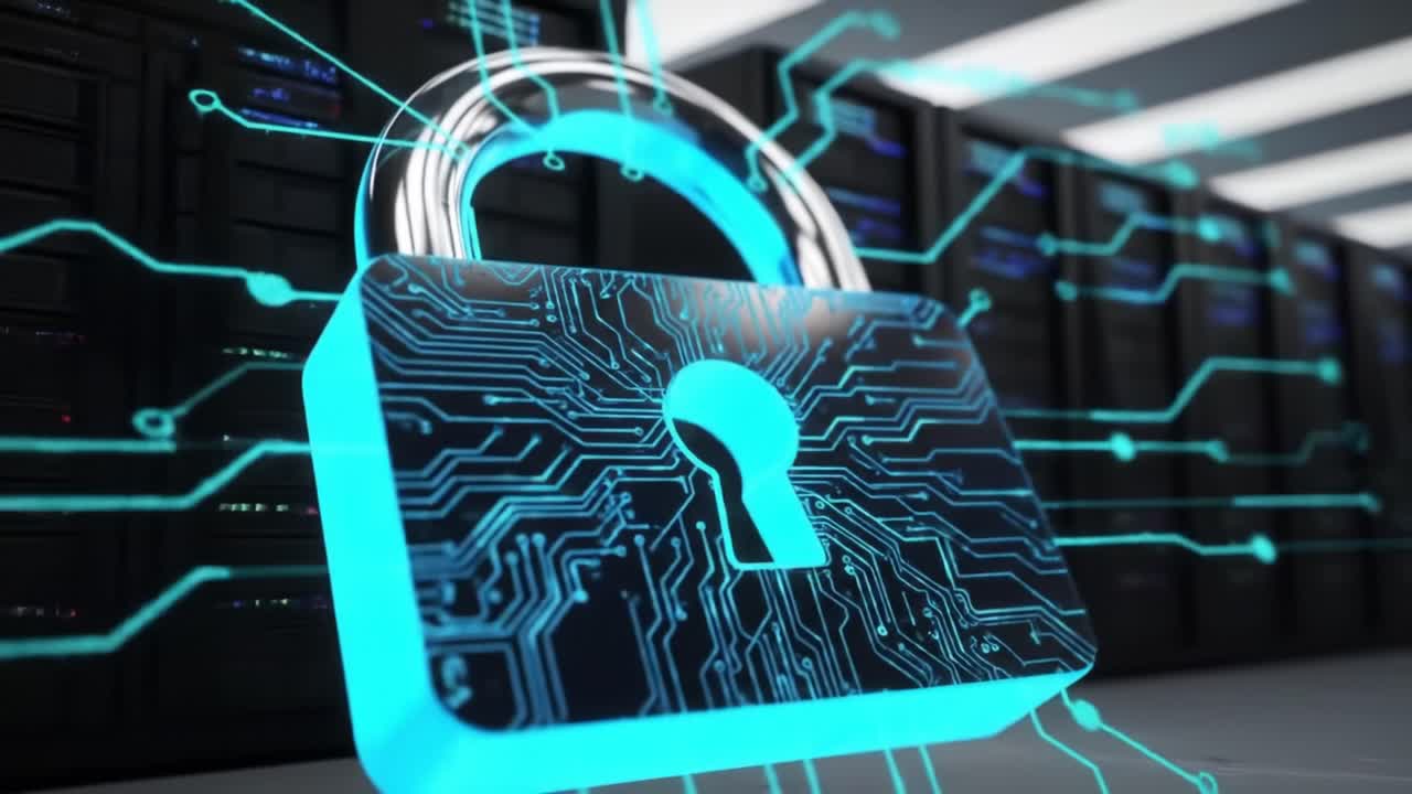 Cybersecurity Data Protection in Server Room