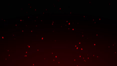 animation of hot rising red fire embers