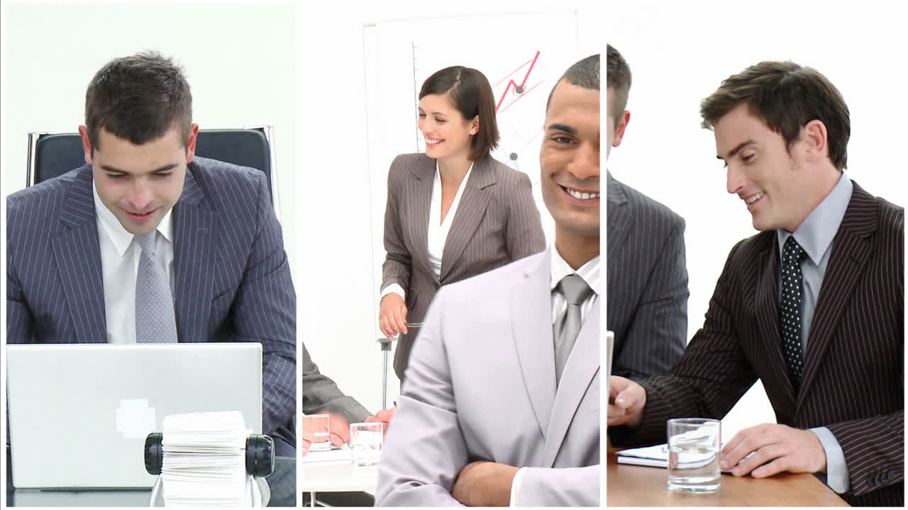 hombres de negocios trabajando duro en la oficina