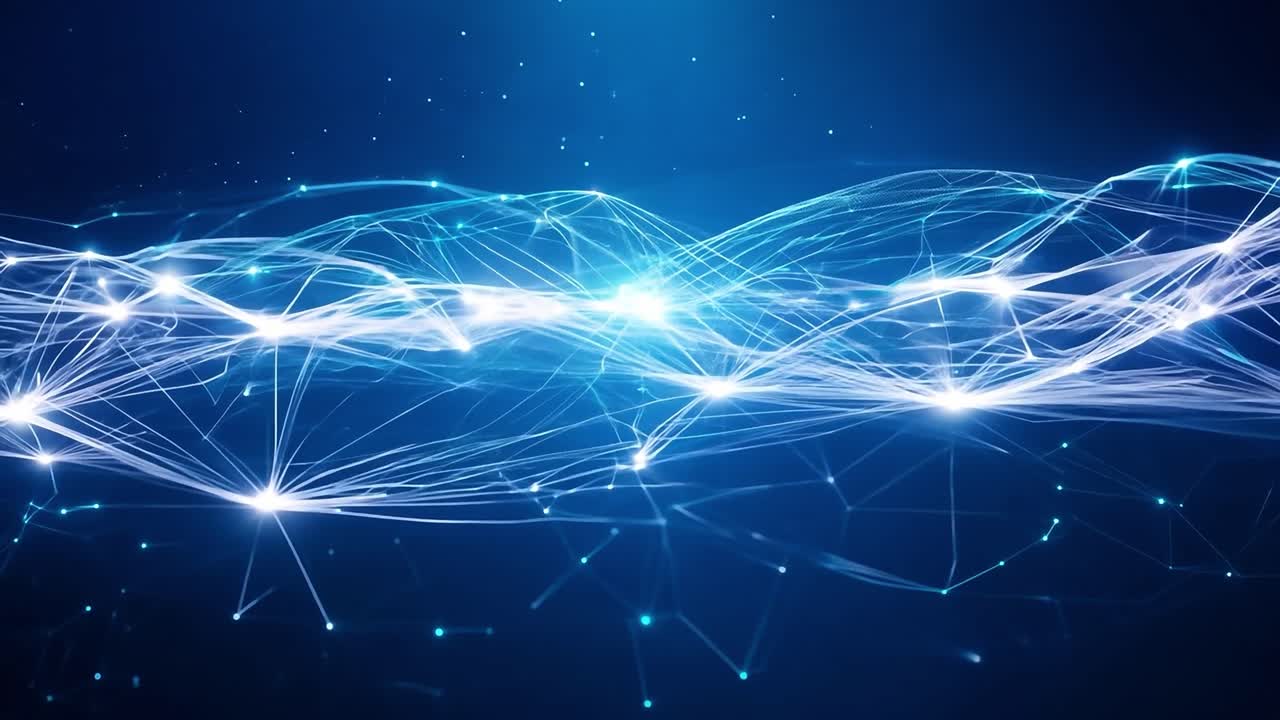 conexión de red digital abstracta