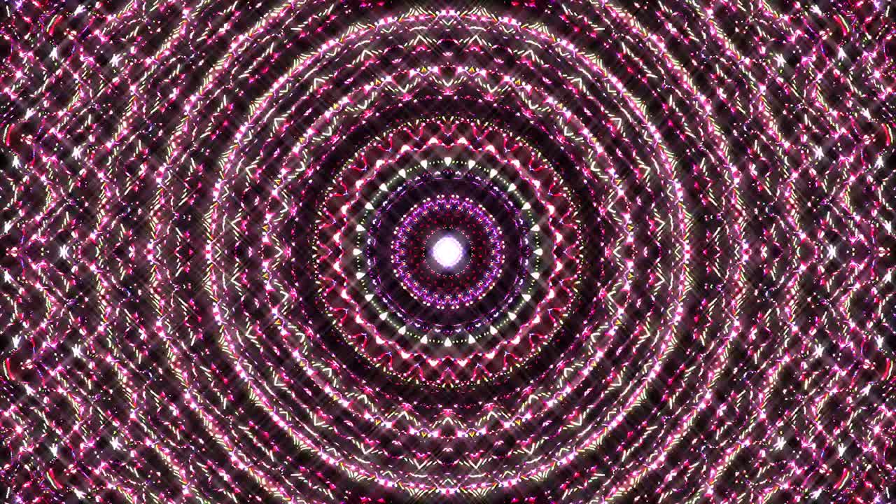 hermoso caleidoscopio abstracto que brilla, una luz radiante que regula los movimientos sutiles