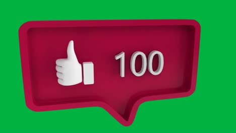 como el icono con números crecientes para las redes sociales