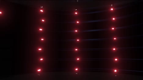 dark, futuristic studio background with red neon lights