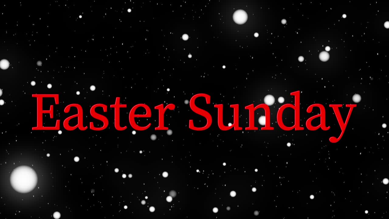 Påskedag begivenhed tekstanimation motion graphics