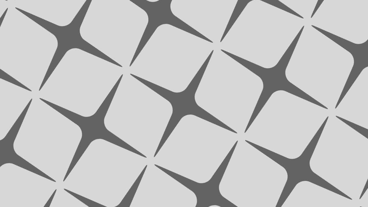 Graphic pattern in black and white with stroboscopic and hypnotic effect, while increasing in size and then reducing it.