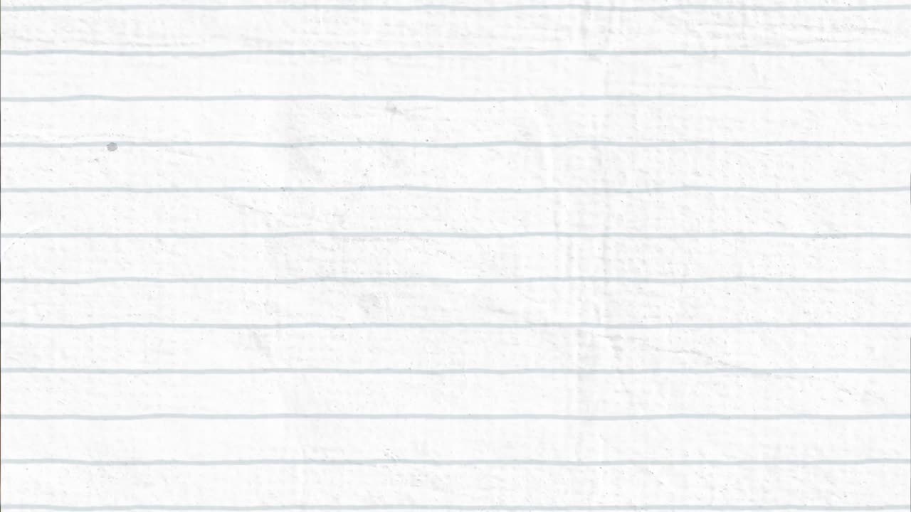 Digital animation of multiple school concept icons against white lined paper