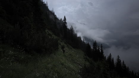 misty mountain hike