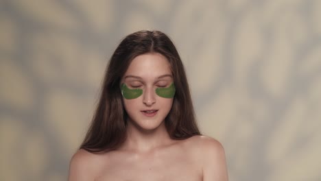 teenager with eye patches