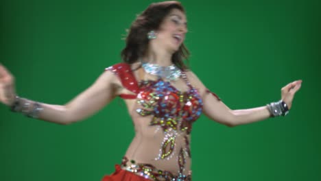 belly dancer part e with green screen