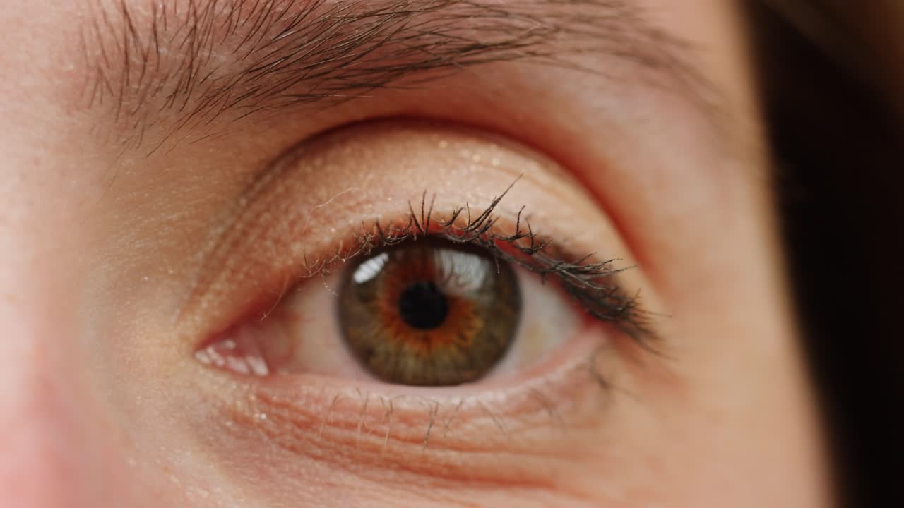 여자의 눈의 클로즈업