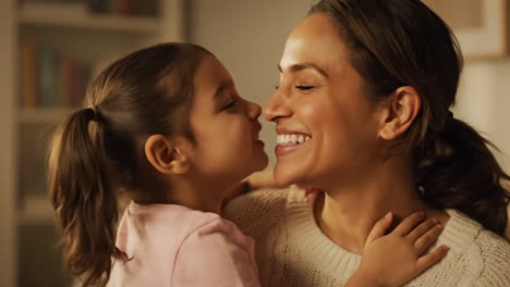 a heartwarming moment between mother and daughter