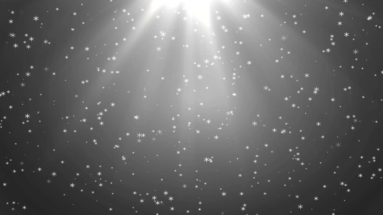 La nieve está cayendo.