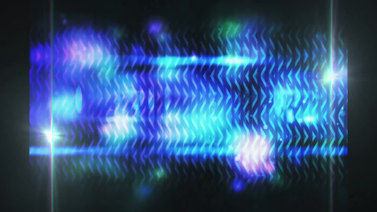 animación de las luces azules cambiantes en el espacio negro.