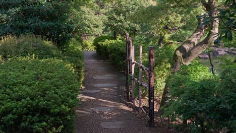 Camino-En-El-Parque-Jardín-De-Estilo-Japonés.