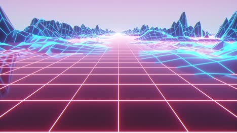 fondo retro futurista estilo de los años 80
