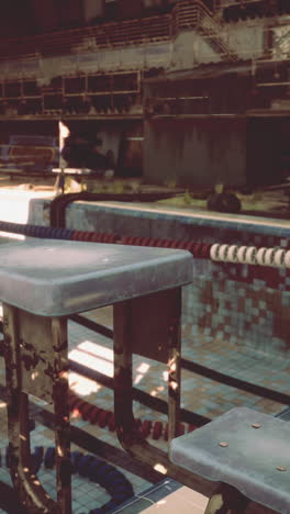 abandoned swimming pool