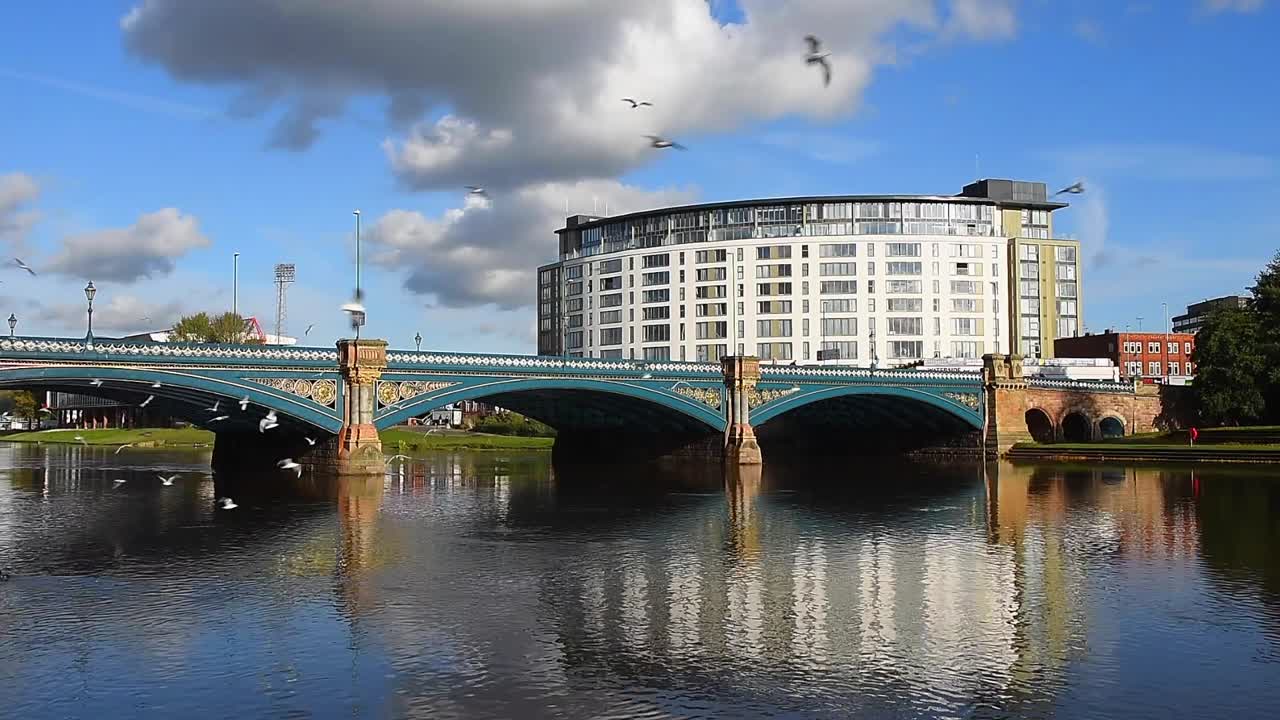 Trent Bridge is located in West Bridgford near the River Trent and Nottingham city centre in Nottingham, Nottinghamshire, East Midlands, England, UK