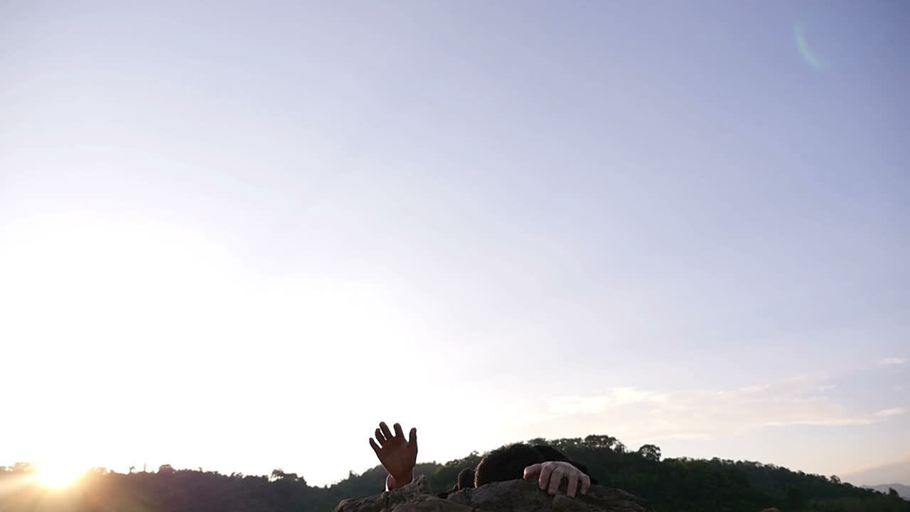 Businessman Reaching for Success