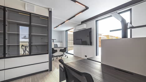 modern and minimalist office interior design
