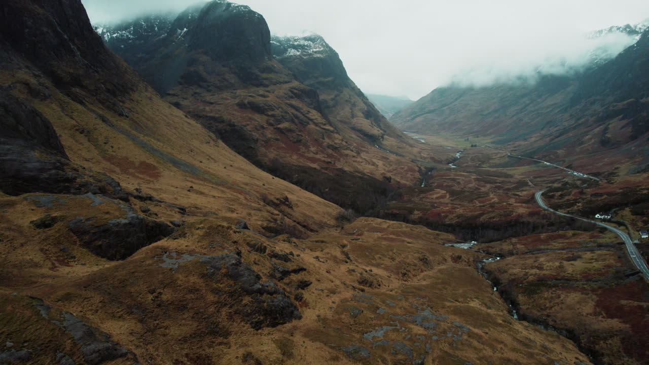 vista aérea del horario de invierno de glencoe 1