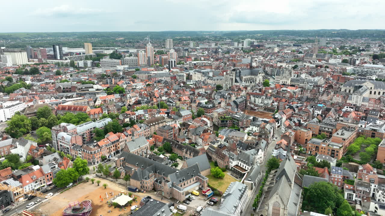 Leuven (Louvain) City Aerial View