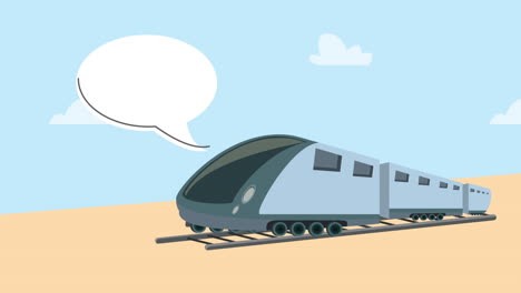 modern train illustration