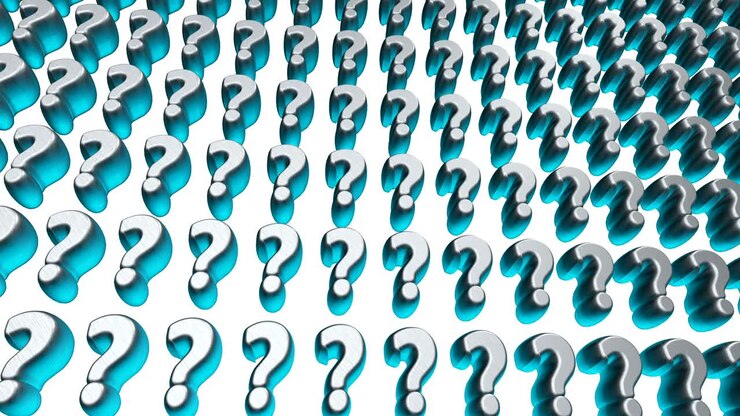 Beaucoup de points d'interrogation flottant à l'écran.