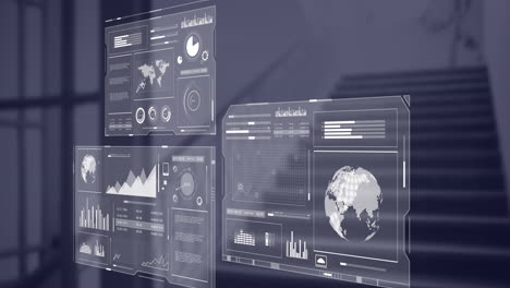 Animation-Der-Datenverarbeitung-Und-Diagramme-über-Office