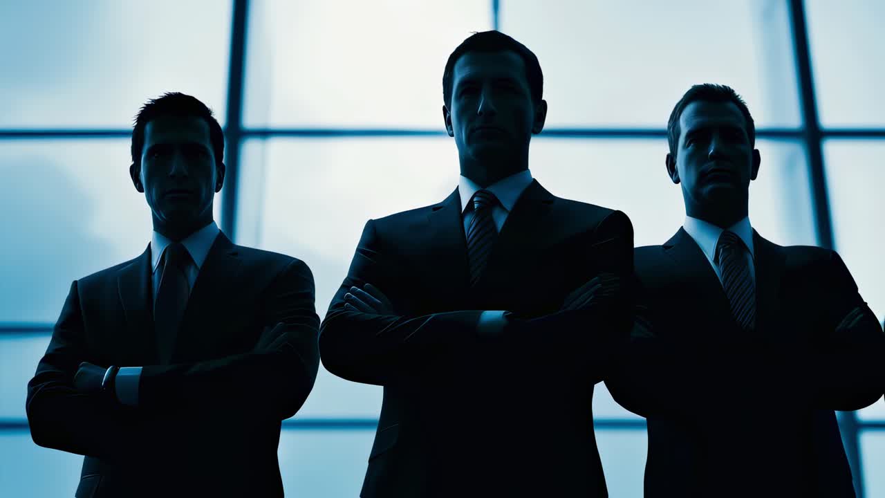 Three Businessmen in Formal Attire
