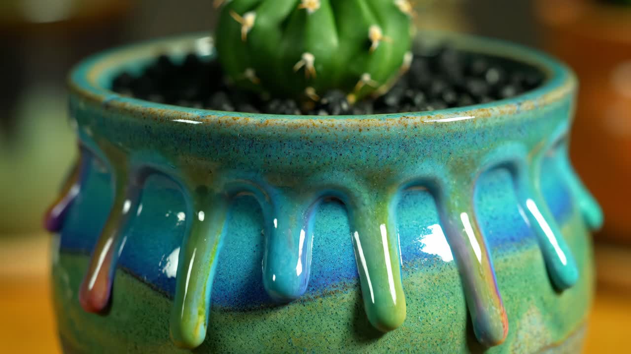 Cactus in a Ceramic Pot