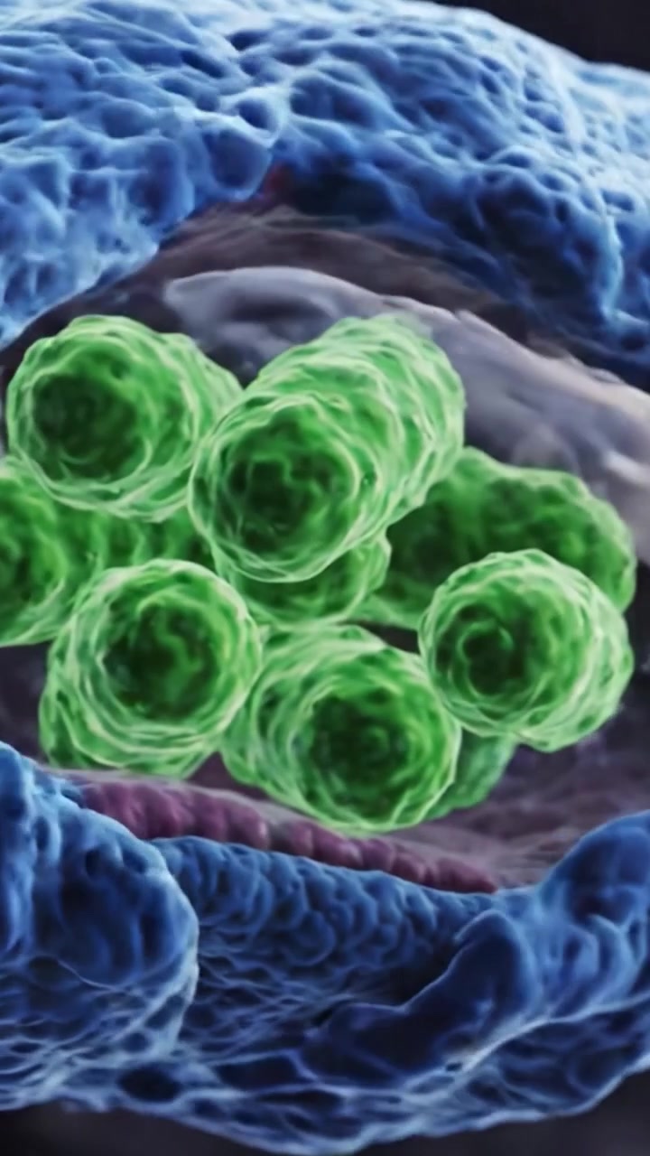 Un'analisi dettagliata delle strutture cellulari: un'approfondita visione del mondo microbico con vivaci interazioni cellulari e dinamiche del microbioma