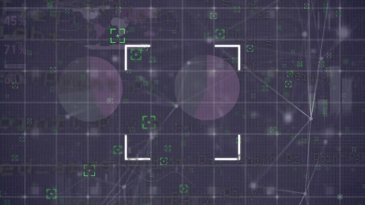 Animation of scope scanning over network of connections and statistical data processing